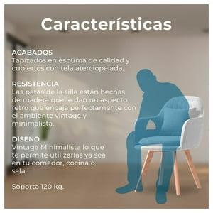 Global Latin - Butaca Poltrona Sofí De Terciopelo Con Patas De Madera