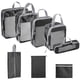 thumbnail image 1 of 8 Uds. Cubos de embalaje portátiles, paquete de equipaje de viaje, organizador, bolsas de equipaje transpirables de gran capacidad, bolsas de almacena negro, 1 of 2