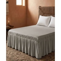 Mylhogar - Faldon De Cama Con Plisado Elegante King