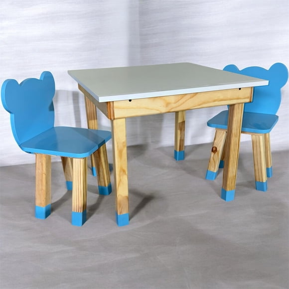 Set de 2 Sillas y Mesa para niños de Oso