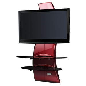 Meliconi - Rack Tv Italiano Ghost Design 2000 Metallic Red