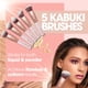 thumbnail image 3 of Set De Brochas De Maquillaje Kabuki 10 Unidades Cerdas Sintéticas, 3 of 8