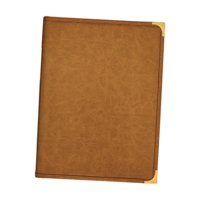 Ioensy - Funda Para Menú De Restaurante De Piel Sintética, Elegante Libro De Menú Para Restaurante, Hotel, Cafetería, Color Marrón