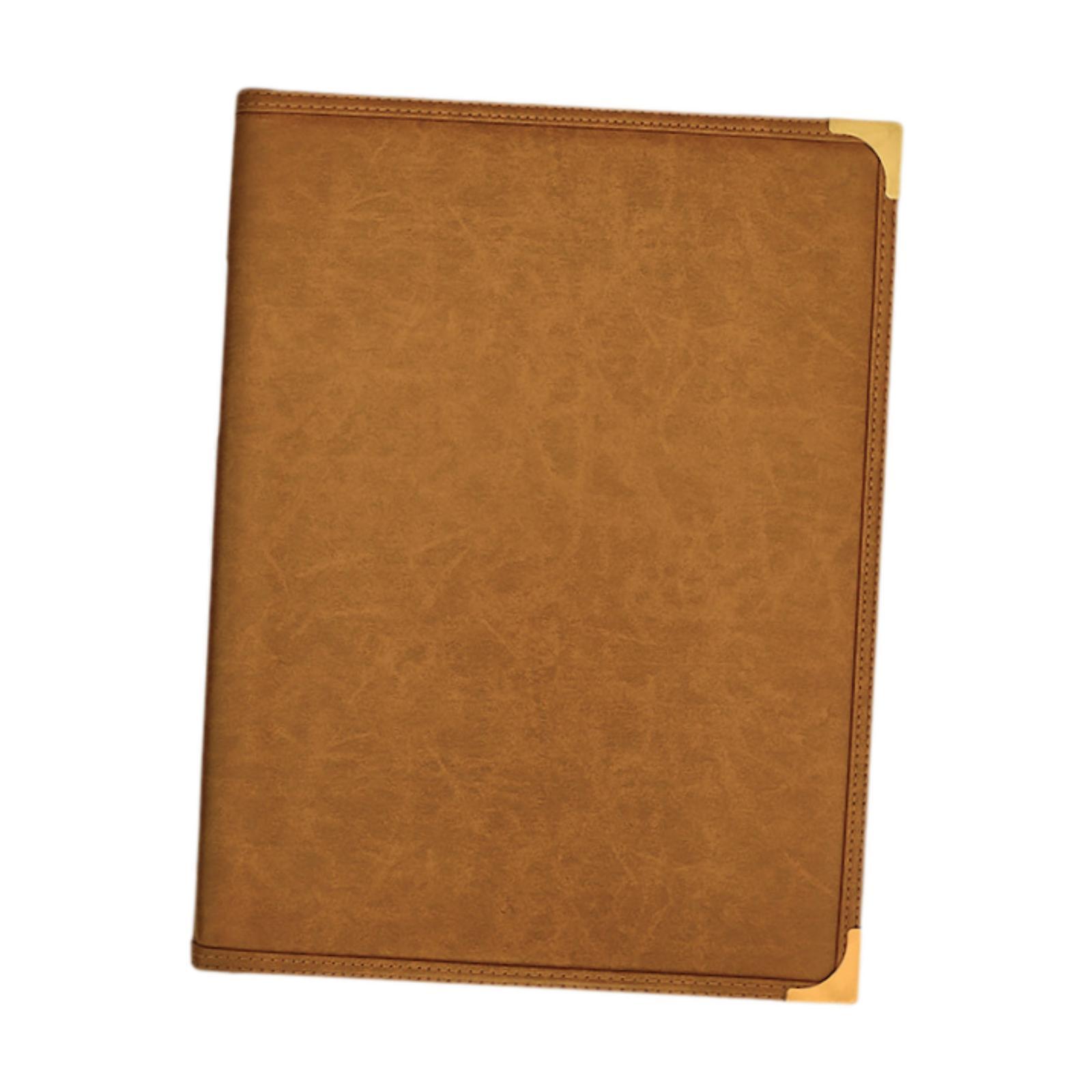 Ioensy - Funda Para Menú De Restaurante De Piel Sintética, Elegante Libro De Menú Para Restaurante, Hotel, Cafetería, Color Marrón