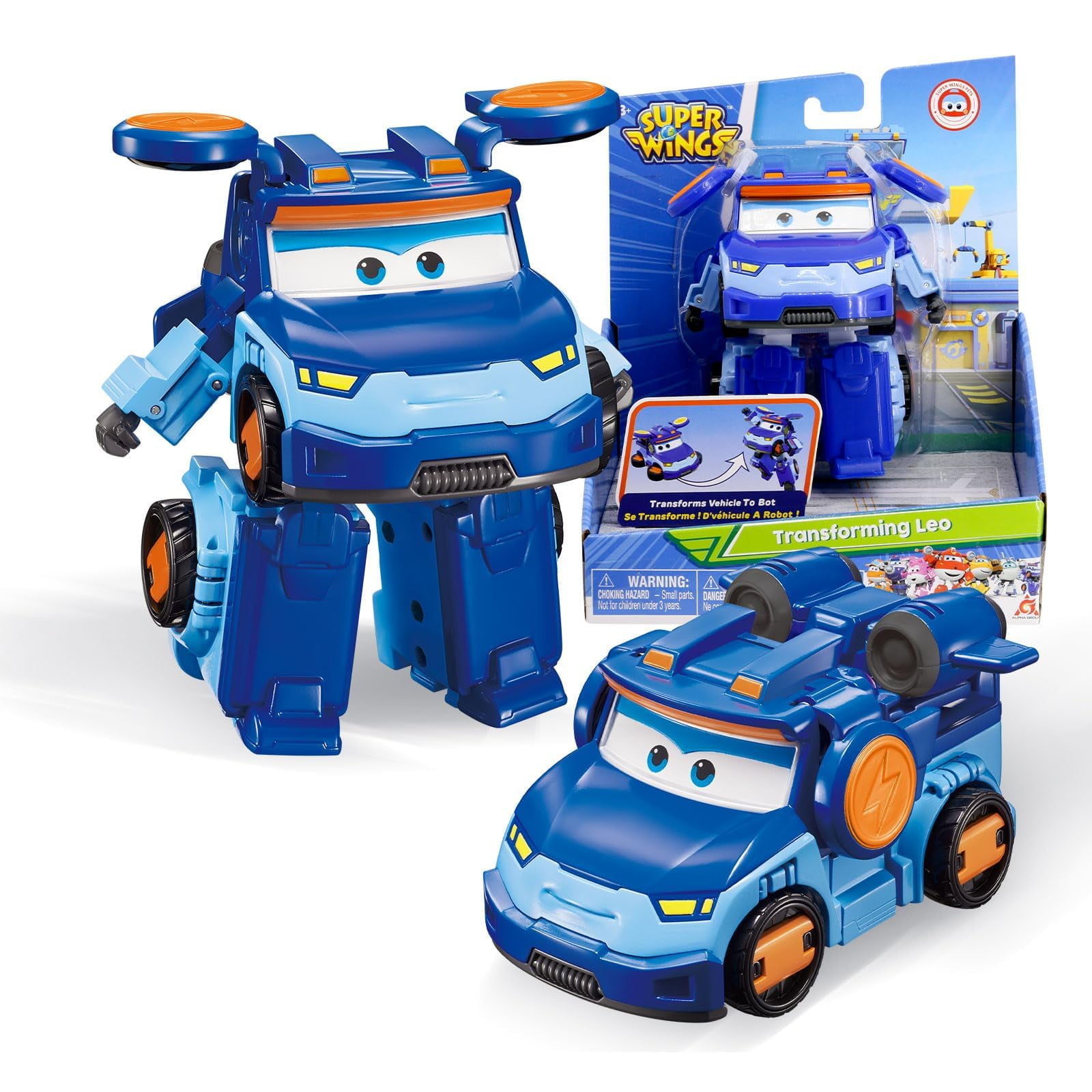 Figura De Acción Transformable De 5 Piezas De Super Wings Tobot Leo