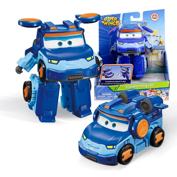 Figura de Acción Transformable Super Wings Tobot Leo 5 Piezas