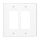 thumbnail image 1 of Cubierta decorativa para tomacorriente Oilbiexn de 2 módulos, blanca, envolvente, 1 of 8