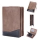 thumbnail image 3 of Cartera de PU para hombre, tarjetero de piel lisa, billetera delgada minimalista para hombre., 3 of 5