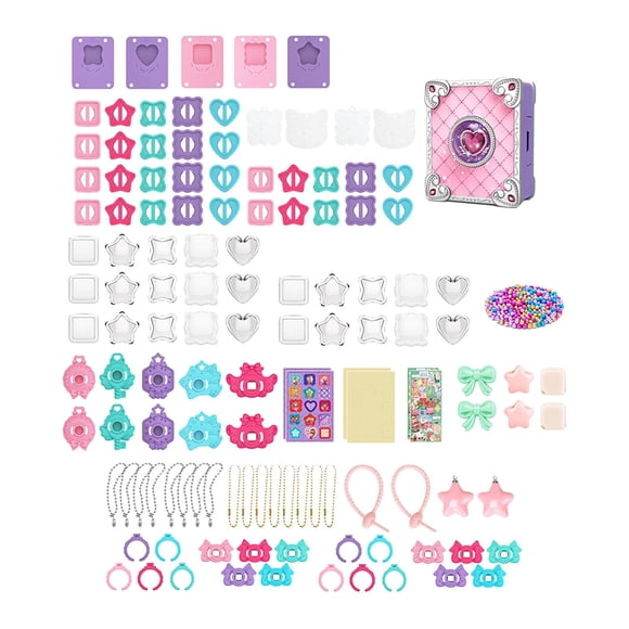 DIY Fabricante De Pegatinas Recuerdo De Fiesta Divertido Regalo De Navidad Niñas Haciendo Kits De Juguetes De Joyería 128 Piezas