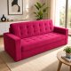 thumbnail image 1 of SOFA LATINA 3 CUERPOS FELPA ROJO, 1 of 4