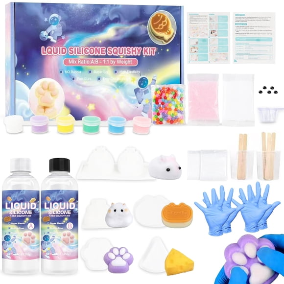 Kit de Squishy LuxeLagoon Taba DIY con Gel de Silicona 200 ml