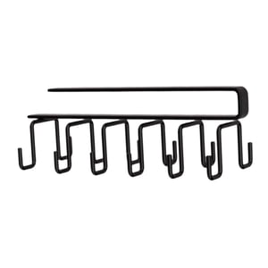 Magideal - Ganchos De Taza Debajo Del Gabinete, Soporte De Taza De Café, Estante De Almacén De Vasos De Taza, Estante De Gancho, Tiburón Para Utensilios De Cocin Negro