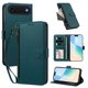 thumbnail image 2 of Funda con Billetera para [iPhone Air] con Bolsillo Zipper y Tarjetero Verde pavo real, 2 of 6