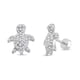 thumbnail image 1 of Aros de Tortuga con Circones de Plata 925, 1 of 2