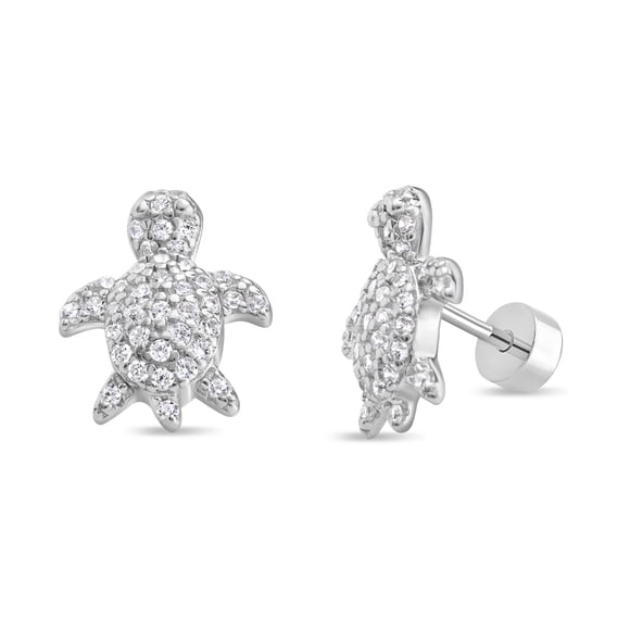 Aros de Tortuga con Circones de Plata 925
