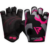 Guantes Para Levantamiento De Pesas Rdx Medio Dedo Antideslizantes Con Acolchado