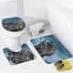 thumbnail image 4 of Juego De Tronos theme 4 piece Shower Curtain Set With Rugs Waterproof Bathroom Decor Set Includes Bath Mat U shaped Rug Toilet Lid Cover And Curtain With Hooks, 4 of 6
