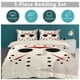 thumbnail image 5 of Jason Voorhees Print Bedding Set Pattern Duvet Cove Set 3 Pieces 1 Quilt Cover And 2 Pillowcases for Women Men Teens, 5 of 5