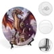 thumbnail image 4 of Dragón Plato decorativo de porcelana fina (bone china), plato decorativo de cerámica para hogar, oficina, soporte de pared, platos decorativos para dormitorio - 6 pulgadas (15 cm), 4 of 6