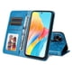 thumbnail image 5 of Funda tipo cartera FOXDOCK para OPPO A98 , diseño girasol en relieve, cuero PU, cierre magnético, soporte y tarjetero, 5 of 5