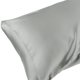thumbnail image 2 of REGALWOVEN Juego de 2 fundas de almohada de satén para cabello y piel con cierre de sobre King Gris Oscuro, 2 of 6