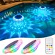 thumbnail image 1 of Luces Flotantes Solares para Piscina APONUO RGB Impermeables Paquete de 2, 1 of 7