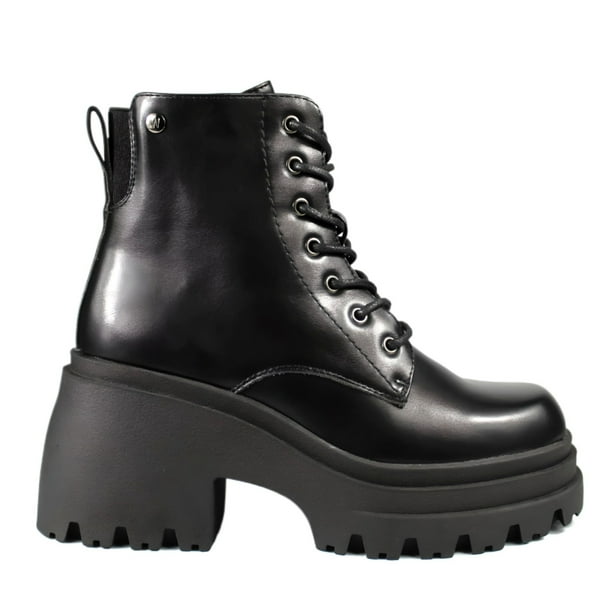 Botin Mujer Plataforma 93 Yassne Negro