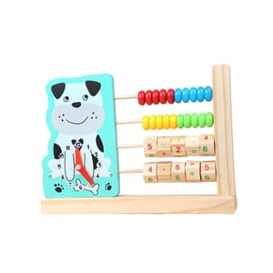 Bothyi - Juguete De Aprendizaje De Matemáticas Reloj De Aprendizaje De Madera Clásico Para Niños Pequeños Perro