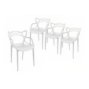 Klik Muebles - Pack De 4 Sillas Master - Blancas