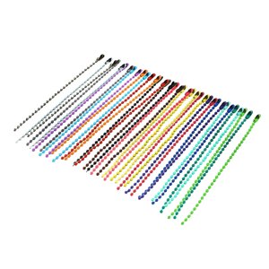 Magideal - 100 Piezas De Cadena De De De Metal 10Cm Manualidades Diy Con Conector 2Mm Colgante Para Accesorios De Proyectos De Fabricación De Joyas