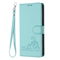 Funda Tipo Cartera Foxdock Para Samsung Galaxy Xcover 6 Pro Con Soporte, Ranuras, Rfid, Diseño De Gato