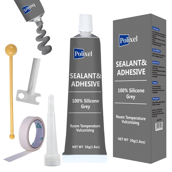 Sellador De Silicón Gris Rtv 50 Ml 100% Alta Temperatura