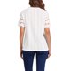 thumbnail image 3 of INSPIRE CHIC Top Casual de Verano para Mujer de Encaje con Manga Corta Bordado Sólido XL Blanco, 3 of 6