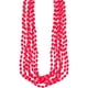 thumbnail image 1 of Collares Amscan con cuentas metálicas rojas de 30 cm (paquete de 8), 1 of 3