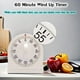 thumbnail image 3 of Wind Up Timer Temporizador Mecánico De 60 Minutos Color Blanco, 3 of 3