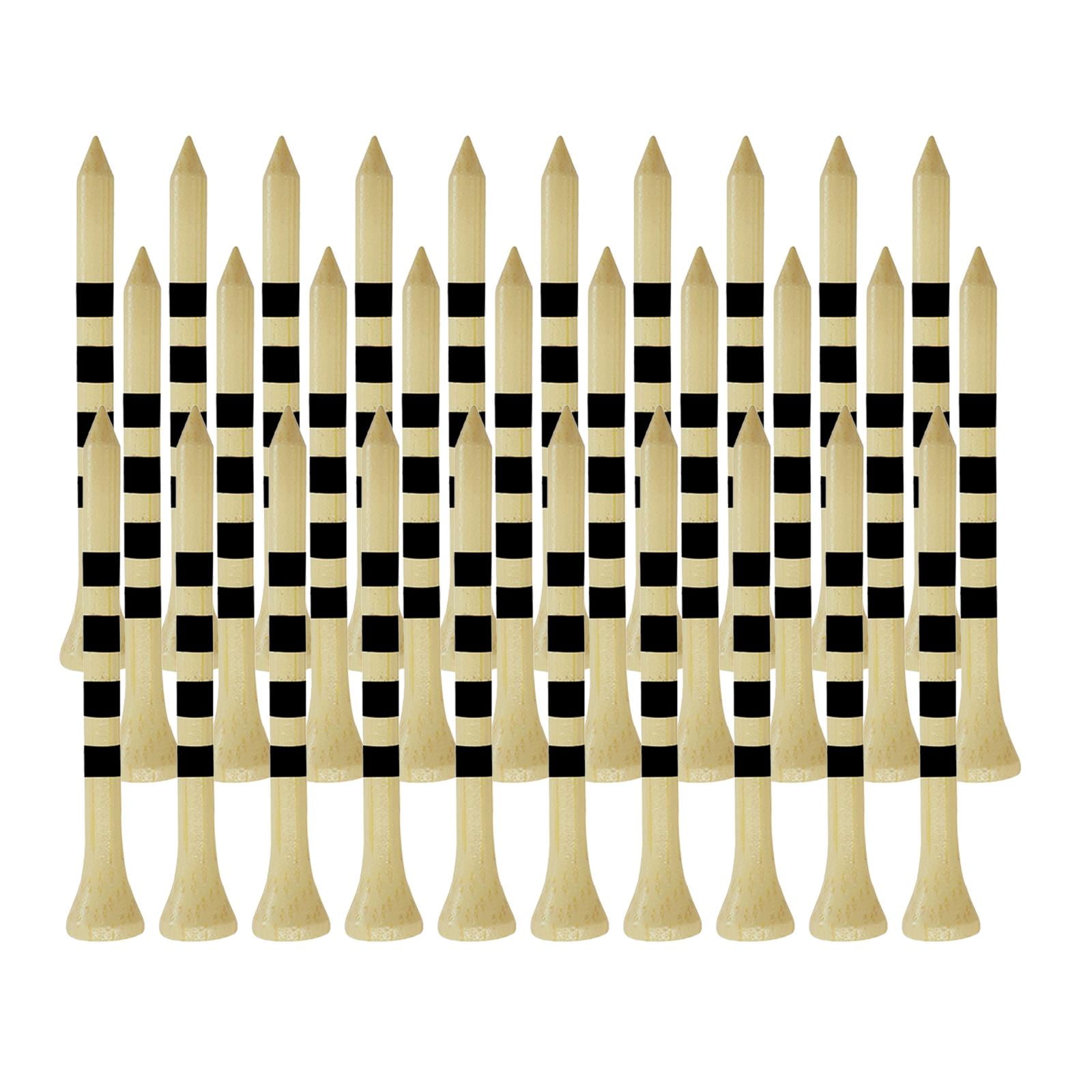 Ioensy - 100x Tees De Pelota De Golf De Bambú Accesorios Confiables Ejercicio De Larga Duración 70 Mm