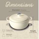 thumbnail image 2 of Cazuela Segretto Cookware 4,6 L esmaltada color blanco, 2 of 9