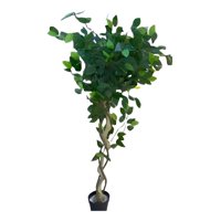 Genérico - Árbol Artificial Realista Ficus Trenzado 120Cm Jhn