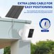 thumbnail image 4 of Panel solar LMDTYN 5W USB‑C, cable de 2 m, blanco, paquete de 3, 4 of 7