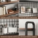 thumbnail image 4 of Organizador De Escritorio Multifuncional Con Repisa Metal Negro Madera Cafe, 4 of 8
