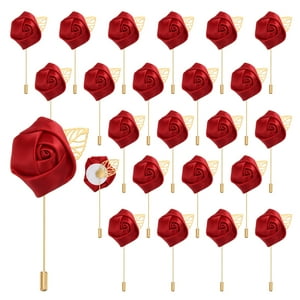 Boutonniere Uxcell Rosa Vino 24 Piezas