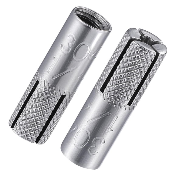Anclaje Drop-In Wensilon 1420, 20 piezas, acero inoxidable, 0,25 in, estriado