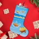 thumbnail image 4 of Gudetama Una Aventura Huevosa Tema: Calcetines de Navidad, fino lino blanco para colgar en escaleras y chimenea, decoración navideña para el hogar, regalo de Navidad.54cm×38cm, 4 of 5