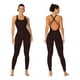 thumbnail image 1 of Mono Enterito Jumpsuit Deportivo Largo Mujer Espalda Cruzada marron S, 1 of 4