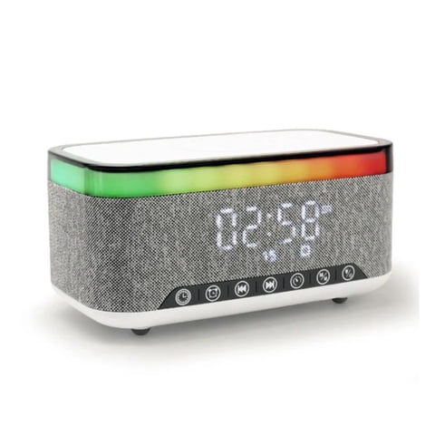 Click Ventas - Parlante Bluetooth Multifunción Portátil 15W Reloj Cargador
