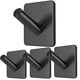 thumbnail image 1 of Ganchos adhesivos de pared Fotosnow negro mate, 6.8 kg, acero inoxidable, 1 of 8
