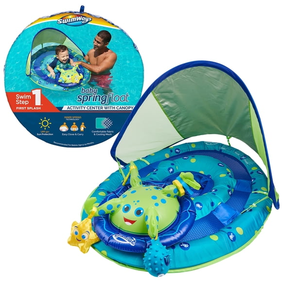 Baby Pool Float Swimways Spring Float, centro de actividades, color verde