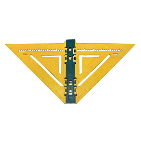 Ruler Rapid Rafter cuadrado plegable de doble cara, amarillo y verde