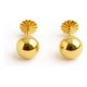 thumbnail image 1 of Aros Bolita 10mm N8 Oro 18k Atornillados 2.2gr Regalo Mujer Dorado, 1 of 5