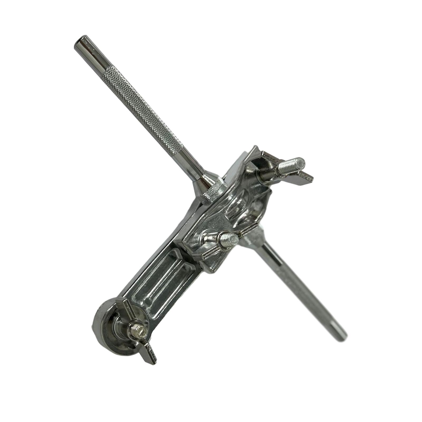 Magideal - Soporte De Campana De Tambor De Bajo, Soporte De Extensión, Abrazadera, Hardware Duradero, Herramienta De Práctica, Soporte, Pieza Accesorio Ajustable Doble Cabeza